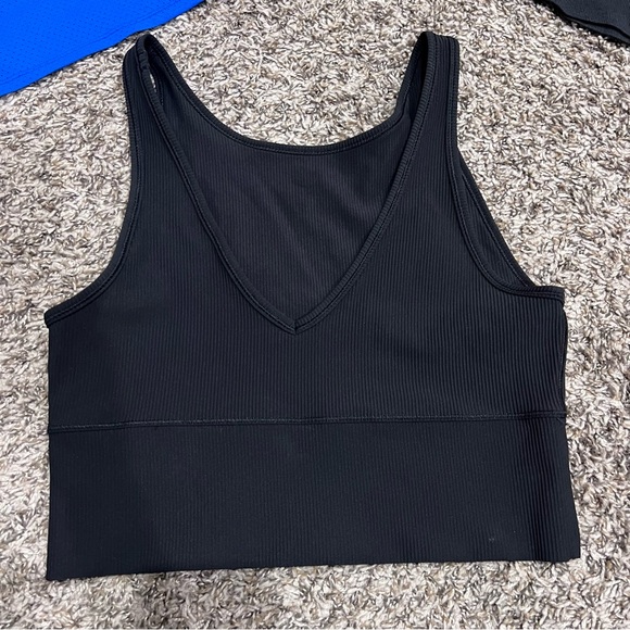 Black Ribbed Tank Top Lululemon NWOT - Picture 1 of 4